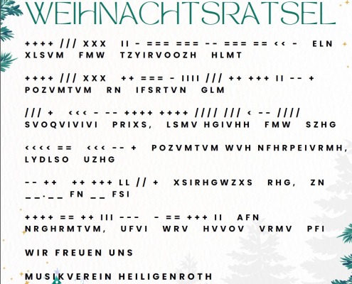 Weihnachtsrätsel Musikverein 2024