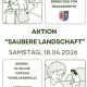 Aktion saubere Landschaft