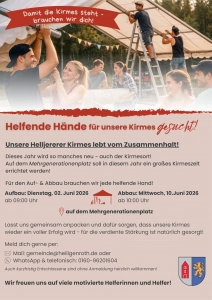Helfende Hände für Kirmes gesucht