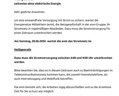Arbeiten am Stromnetz