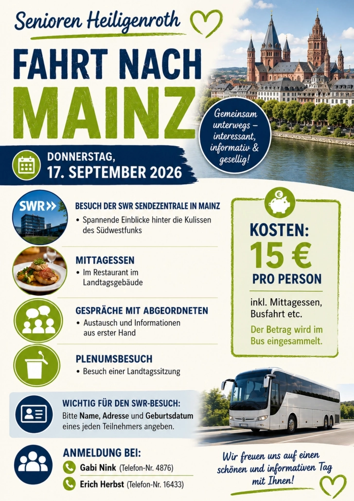 Seniorenfahrt nach Mainz